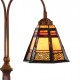 Tiffany bordlampe med 2 skærme H64cm