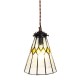 Tiffany loftslampe Hvid Ø15cm Tiffany loftslampe Hvid Ø15cm
