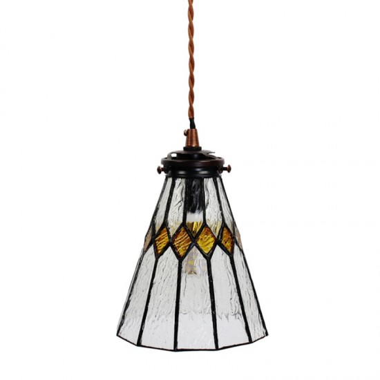 Tiffany loftslampe Hvid Ø15cm Tiffany loftslampe Hvid Ø15cm