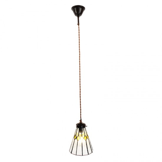 Tiffany loftslampe Hvid Ø15cm Tiffany loftslampe Hvid Ø15cm