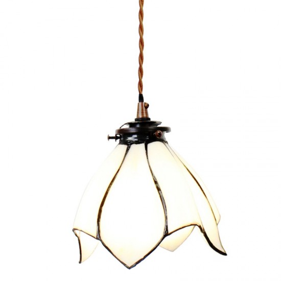 Tiffany loftslampe Hvid Ø18cm Tiffany loftslampe Hvid Ø18cm