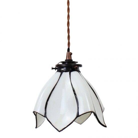 Tiffany loftslampe Hvid Ø18cm Tiffany loftslampe Hvid Ø18cm