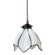 Tiffany loftslampe Hvid Ø18cm Tiffany loftslampe Hvid Ø18cm