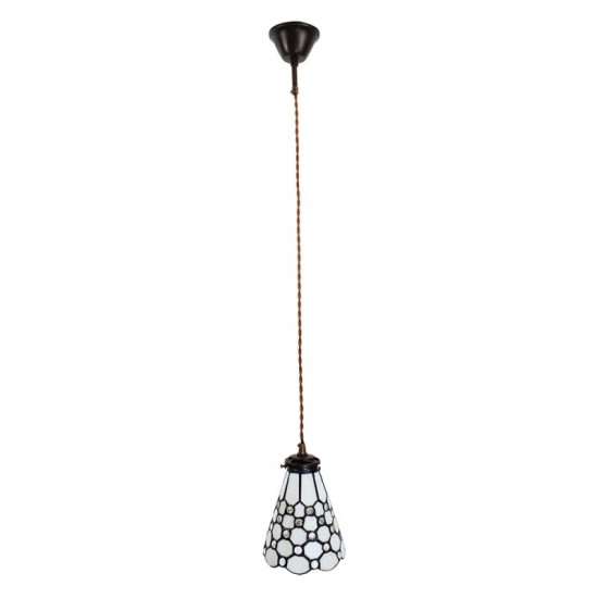 Tiffany loftslampe hvid Ø15cm Tiffany loftslampe hvid Ø15cm