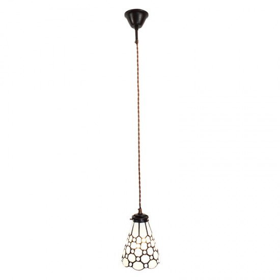 Tiffany loftslampe hvid Ø15cm Tiffany loftslampe hvid Ø15cm