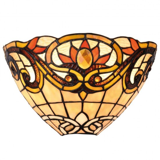 Væglampe Tiffany uplight 20cm høj