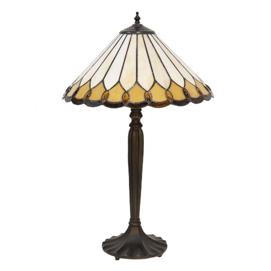 Bordlampe 62cm Tiffany flerfarvet