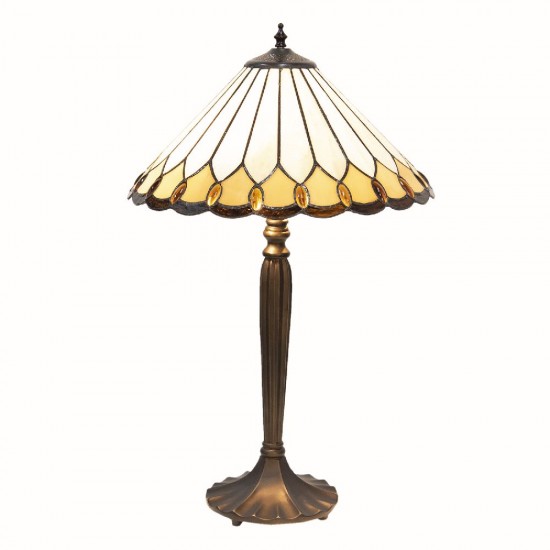 Bordlampe 62cm Tiffany flerfarvet