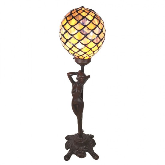 Bordlampe dame Tiffany