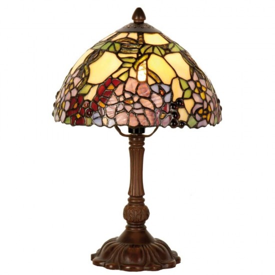 Bordlampe Tiffany skærm 32cm høj