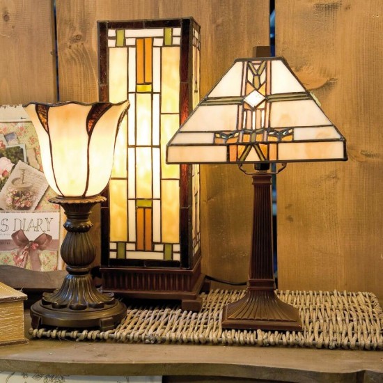 Tiffany bordlampe Uplight 32cm