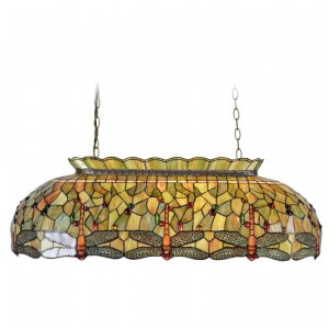 Stor loftslampe Tiffany skærm 100x47cm
