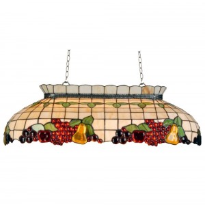 Stor Loftslampe Tiffany skærm 94x41cm