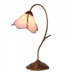 Skøn Bordlampe med Tiffany skærm 48cm høj Skøn Bordlampe med Tiffany skærm 48cm høj