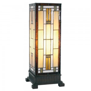 Bordlampe i Tiffany glas 45cm høj Bordlampe i Tiffany glas 45cm høj