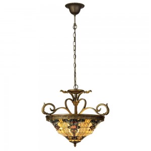 Loftslampe Tiffany glas Ø56cm Loftslampe Tiffany glas Ø56cm