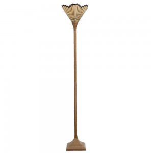 Gulvlampe med Tiffany lampeskærm 183cm