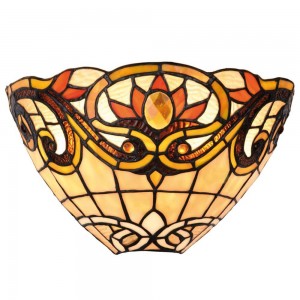 Væglampe Tiffany uplight 20cm høj Væglampe Tiffany uplight 20cm høj