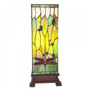 Bordlampe med Tiffany skærm - 44cm høj Bordlampe med Tiffany skærm - 44cm høj