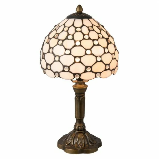 effekt Forenkle mode Bordlampe med Tiffany glas lampeskærm Ø40cm