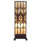 Bordlampe Tiffany glas 12x12cm Bordlampe Tiffany glas 12x12cm