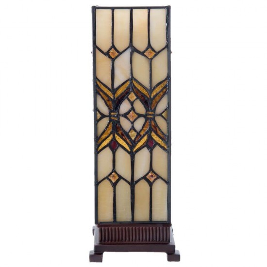 Bordlampe Tiffany glas 12x12cm Bordlampe Tiffany glas 12x12cm