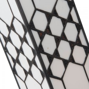 Bordlampe med Tiffany skærm 36cm høj Bordlampe med Tiffany skærm 36cm høj