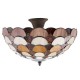 Loftslampe Tiffany glas flerfarvet Ø41cm Loftslampe Tiffany glas flerfarvet Ø41cm