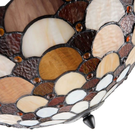 Loftslampe Tiffany glas flerfarvet Ø41cm Loftslampe Tiffany glas flerfarvet Ø41cm