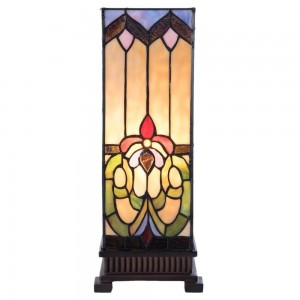 Bordlampe med Tiffany skærm - 44cm høj Bordlampe med Tiffany skærm - 44cm høj
