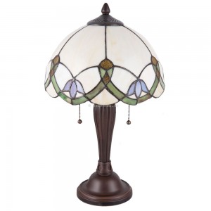 Bordlampe med Tiffany skærm 50cm høj