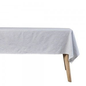 Dug beige stribet 200x140cm Olivia fra Lene Bjerre