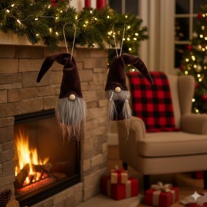 Vintage nisser Sæt velvet brown