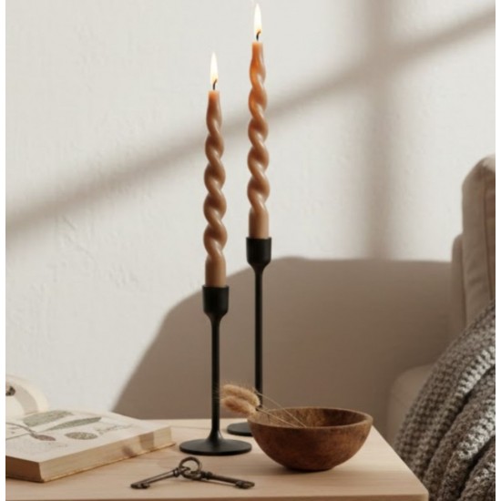 2 stk Twisted Lys Karamel i æske