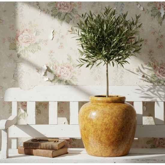 Oliven Krukke - rigtig lækker stor krukke på 25cm