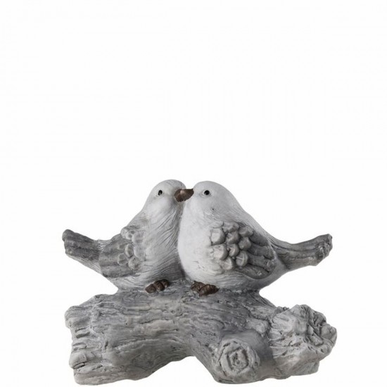 To fugle på gren17 cm