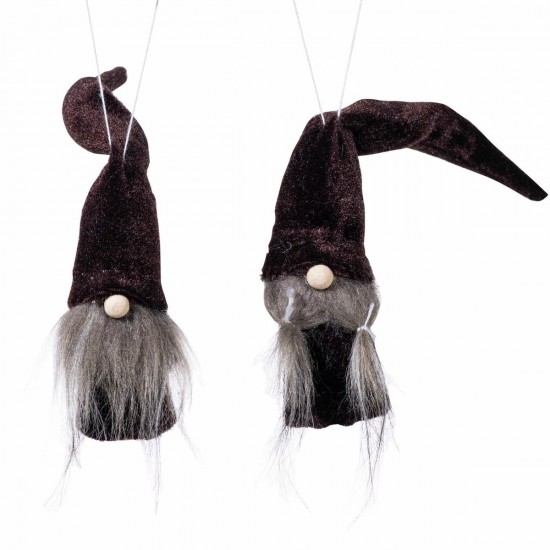 Vintage nisser Sæt velvet brown