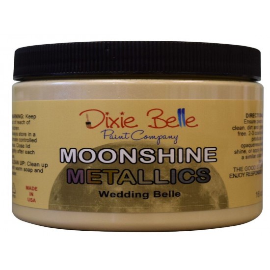 Moonshine Metallic Wedding Belle 16oz = 473 ml.