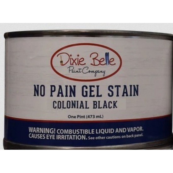 No Pain Gel Stain Colonial Black 16oz = 473 ml - Oliebaseret bejdse No Pain Gel Stain Colonial Black 16oz = 473 ml - Oliebaseret bejdse