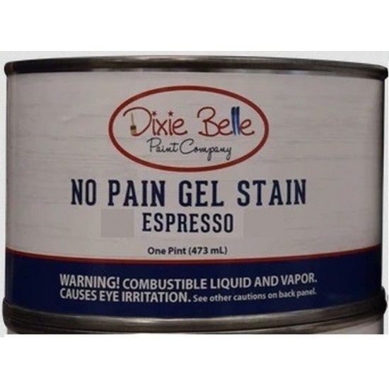 No Pain Gel Stain Espresso 16oz = 473 ml  - Oliebaseret bejdse
