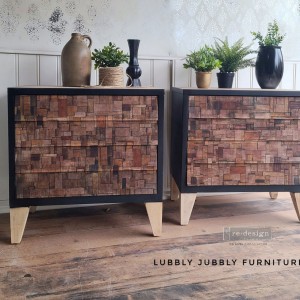 Decoupage Papir - Wood Cubism 59x84 cm Decoupage Papir - Wood Cubism 59x84 cm