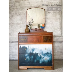 Decoupage Papir - Pine Grove Hues 59x84 cm Decoupage Papir - Pine Grove Hues 59x84 cm