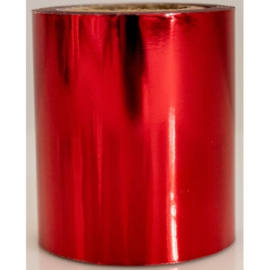 Dixie Shine - Rød metallic folie 5 cm x 30 meter