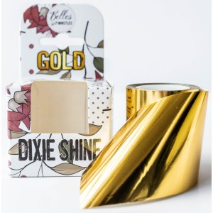 Dixie Shine - Guld folie 5 cm x 30 meter Dixie Shine - Guld folie 5 cm x 30 meter