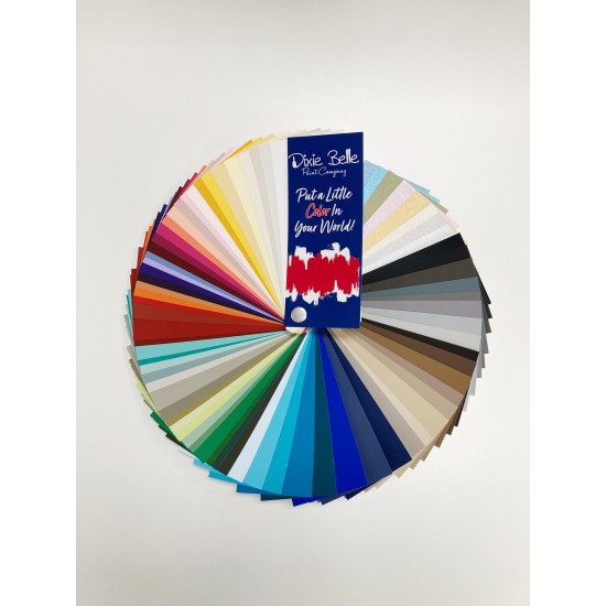 Farvekort med kort på Alle farver i Kalkmaling fra Dixie Belle
