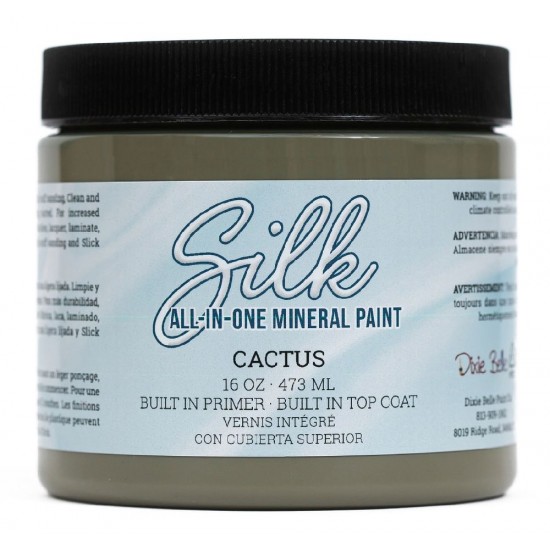 Grøn - Cactus 473 ml Silk All-in-one Mineral maling