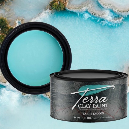 Turkis Lermaling Lanis Lagoon - Terra Clay Paint Dixie Belle 473 ml