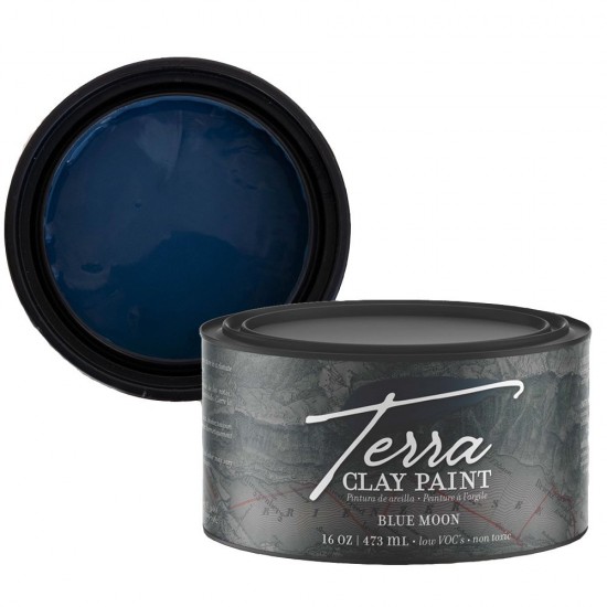 Blå Lermaling Blue Moon - Terra Clay Paint Dixie Belle 473 ml