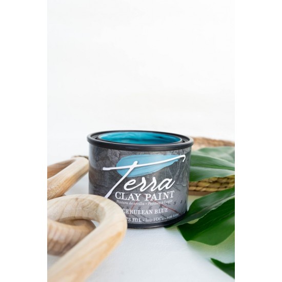 Blå Lermaling Cerulean Blue - Terra Clay Paint Dixie Belle 473 ml