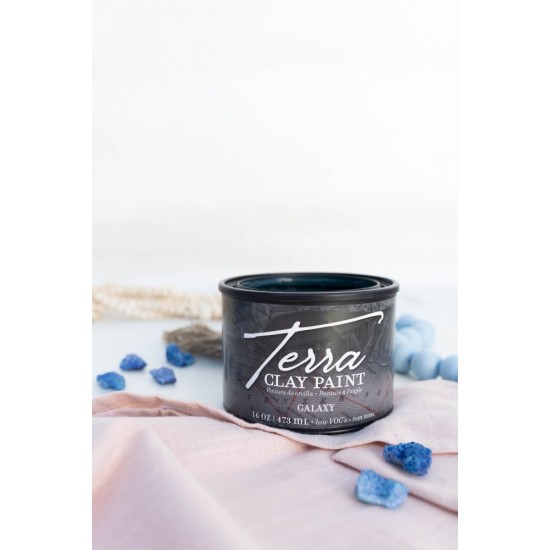 Mørkeblå Lermaling Galaxy - Terra Clay Paint Dixie Belle 473 ml